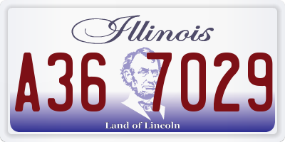 IL license plate A367029