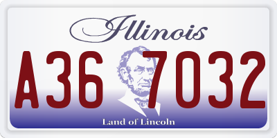IL license plate A367032