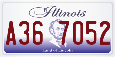 IL license plate A367052
