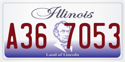 IL license plate A367053
