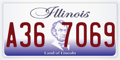 IL license plate A367069