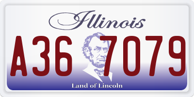 IL license plate A367079