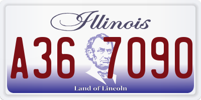 IL license plate A367090