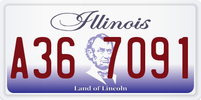 IL license plate A367091