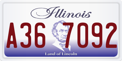 IL license plate A367092