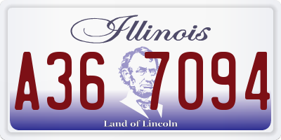 IL license plate A367094