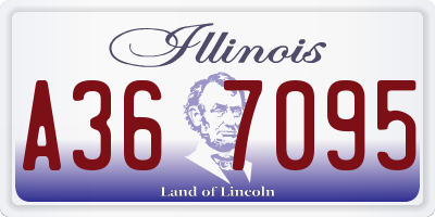 IL license plate A367095
