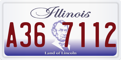 IL license plate A367112