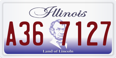IL license plate A367127
