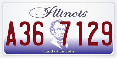 IL license plate A367129