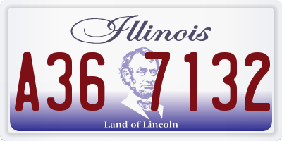 IL license plate A367132