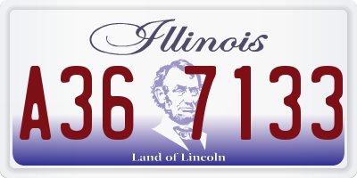 IL license plate A367133