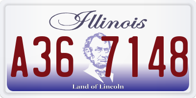 IL license plate A367148