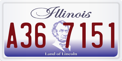 IL license plate A367151
