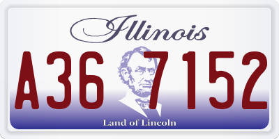 IL license plate A367152