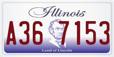 IL license plate A367153