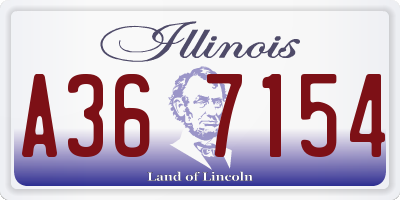 IL license plate A367154