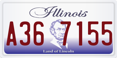IL license plate A367155