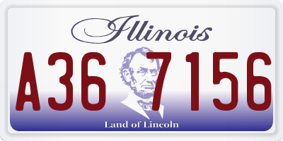 IL license plate A367156