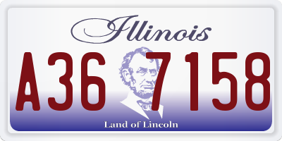 IL license plate A367158