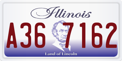 IL license plate A367162