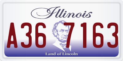 IL license plate A367163