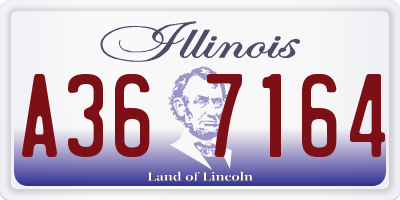 IL license plate A367164