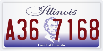 IL license plate A367168
