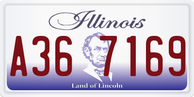 IL license plate A367169