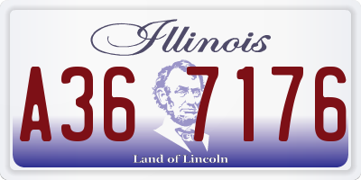 IL license plate A367176