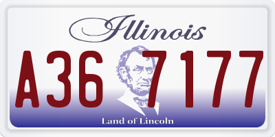 IL license plate A367177