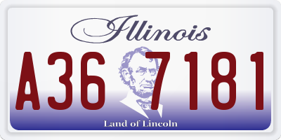 IL license plate A367181