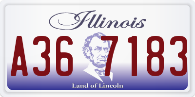 IL license plate A367183
