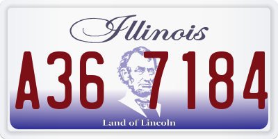 IL license plate A367184