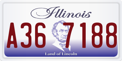 IL license plate A367188