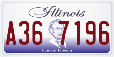 IL license plate A367196
