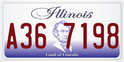 IL license plate A367198
