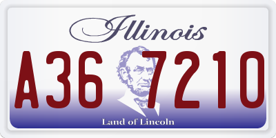 IL license plate A367210