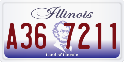 IL license plate A367211