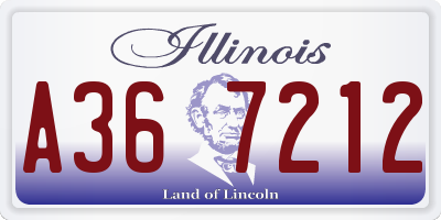 IL license plate A367212