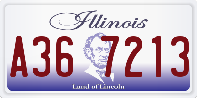IL license plate A367213