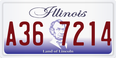 IL license plate A367214