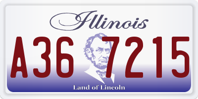 IL license plate A367215