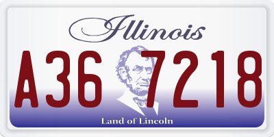 IL license plate A367218