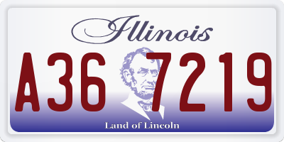 IL license plate A367219
