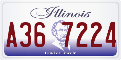 IL license plate A367224