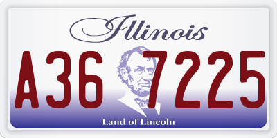 IL license plate A367225