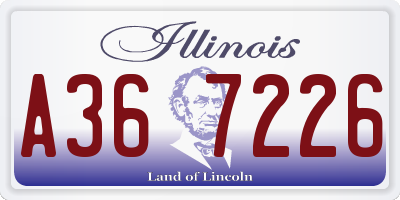 IL license plate A367226