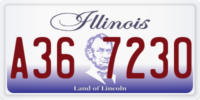 IL license plate A367230