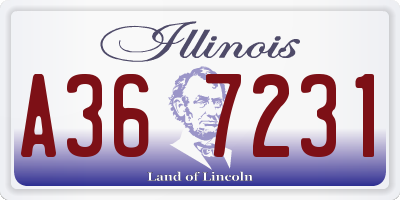 IL license plate A367231